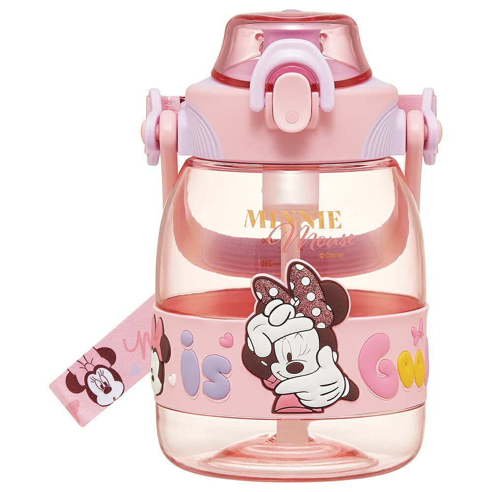 スケーター ストローホッパーボトル 1.2L ミニーマウス PSHP12 【水筒 ボトル 常温 ディズニー かわいい デザイン】