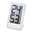 温湿度計 メール便専用商品　クレセル デジタル温湿度計 CR-2000W　ホワイト