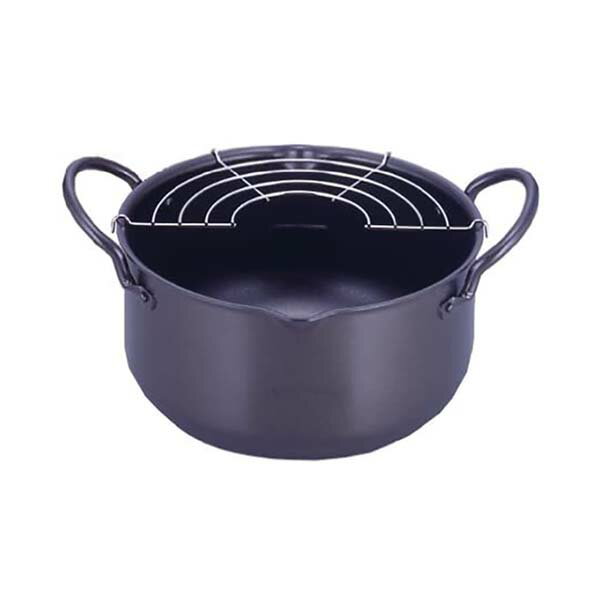 タマハシ　IYE-6514　あねしす　特厚深型天ぷら鍋 (アミ付) 20cmのサムネイル