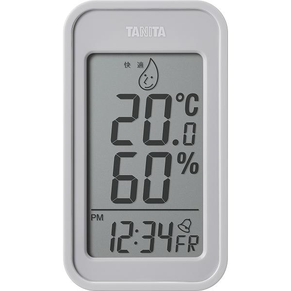 【送料無料】タニタ 温湿度計 ウォームグレー TT-589 GY