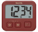 タニタ 薄型タイマー レッド TD-408RD