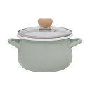 和平 ストクック RB-3245 IH対応 ホーロークッキングポット 18cm グリーン 【煮込み料理 天ぷら鍋 冷蔵庫保存 ガラス蓋 シール蓋 網付 IH対応...