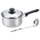 送料無料 和平フレイズ EM-014 燕三 IH対応片手鍋18cm(お玉付)