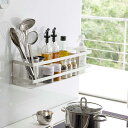 送料無料 山崎実業 4120 KT-PL DI WH 冷蔵庫横マグネットワイド収納ラック プレート ホワイト