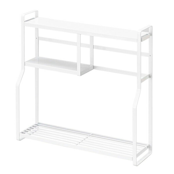 送料無料　山崎実業　5234 コンロサイドラック タワー ホワイト