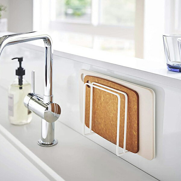 山崎実業　05138　マグネットまな板スタンド　タワー　ホワイト