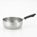 ヨシカワ 味壱 ステンレス雪平鍋 22cm 3.0L SJ3414 IH対応 ガス火対応 【日本製 ステンレス 国産 燕三条 両口 片手鍋】