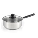 ヨシカワ オール熱源対応 クックルック ベーシック 片手鍋 20cm SJ3772 ステンレス IH/ガス火対応
