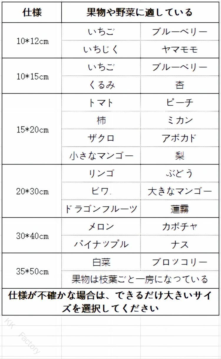 果実袋 100枚入 果実 掛け袋 保護ネット 防虫ネット 害虫予防 傷予防 鳥よけネット...