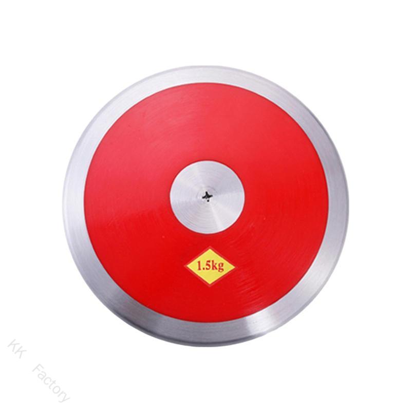 1.5kg ナイロン製スポーツトレーニング用円盤 スチールリムとセンター付き スポーツイベントや大学ビーチ練習用の円盤投げ 陸上競技 競技用 練習用 砲丸投げ 運動会 記録会 屋外 体力作