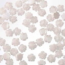 \本日P最大10倍/【当店買い回りで】 ネイルパーツ 花 ホワイト 5mm 300個 カボション 3D 立体 デコ レジン封入 ハンドメイド ジェルネイル パー...