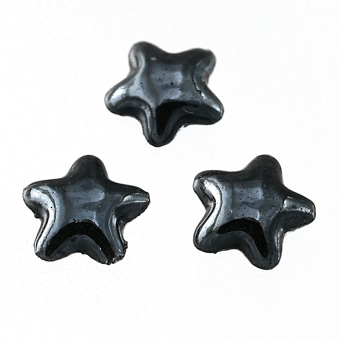 ＼本日P10倍／【まとめ買いがお得】 ネイルパーツ 星 黒 4mm 1000個 セラミック製 カボション デコ レジン ネイルアート 手芸 パーツ BD3252