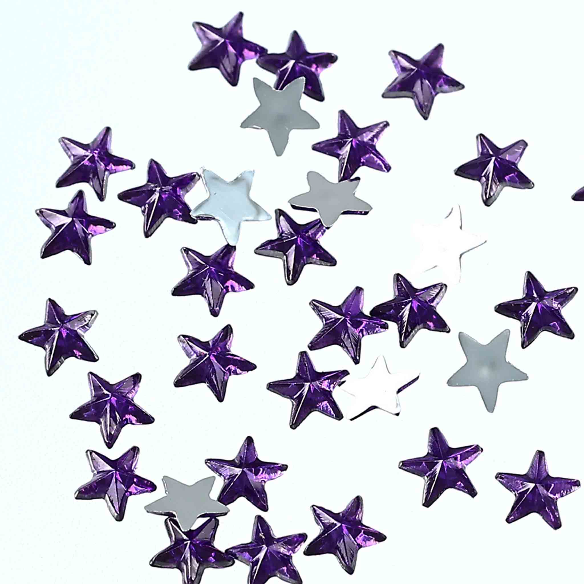 ラインストーン 星 3mm 紫 9000粒 プラ製 立体 ネイル レジン デコ ハンドメイド 手芸 パーツ BD3487 2