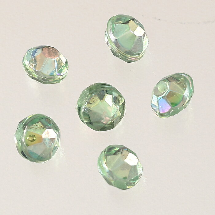 【2点以上まとめ買いで得得】 ラインストーン 緑 3mm Vカット オーロラ 9000粒 ネ...