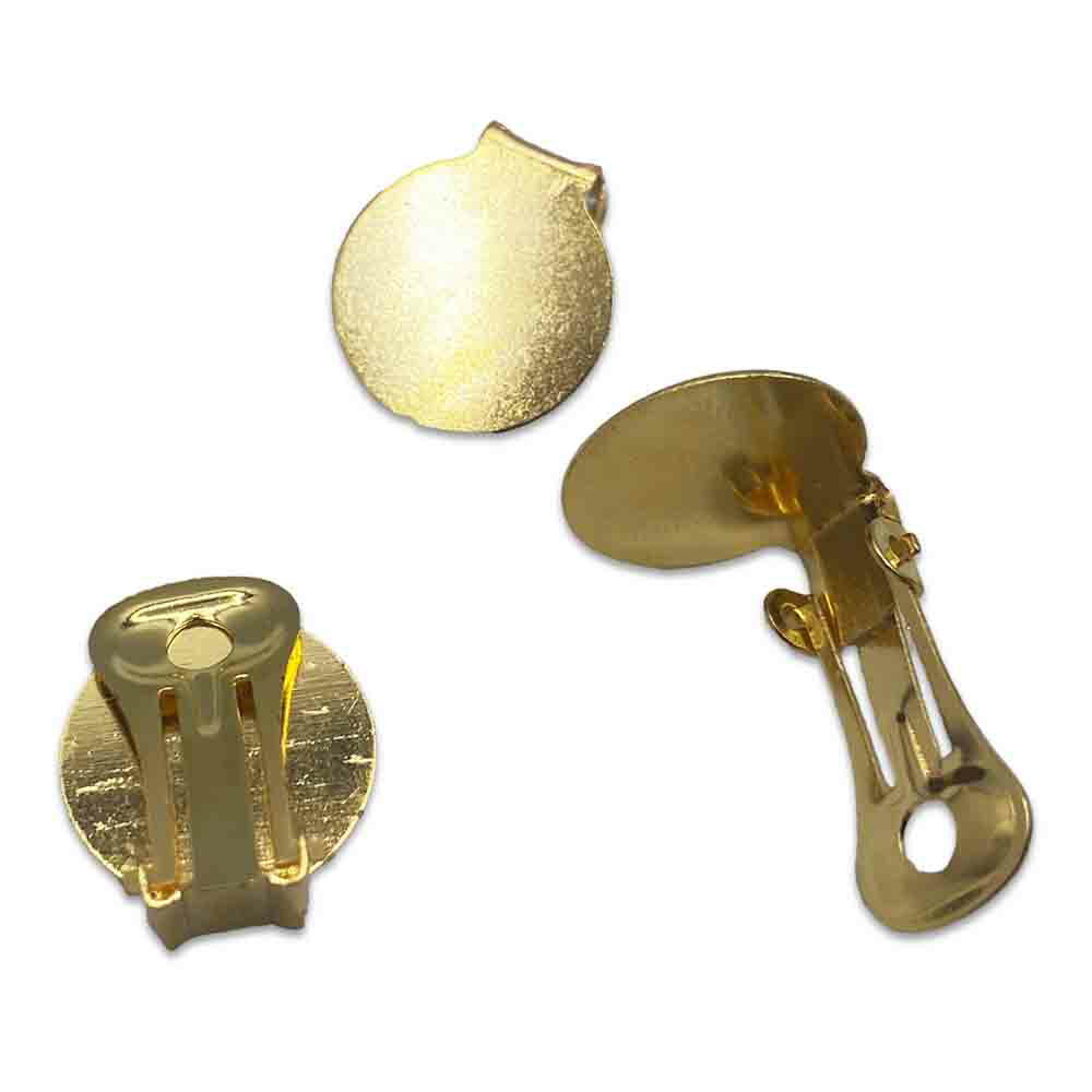 【2点以上まとめ買いで得得】 イヤリング　パーツ　ゴールド　20個　蝶バネ　イヤリングパーツ　イヤリング金具　クリップ　アクセサリー金具　アクセサリーパーツ　ハンドメイドパーツ　手芸　（AP0297） 2