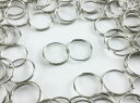 【本日まとめ買い割引クーポン発行中】 丸カン 12mm シルバー 200個 銀色 二重丸カン 基礎パーツ 連結パーツ ストラップパーツ キーホルダーパーツ アクセサリーパーツ ハンドメイドパーツ 手芸 (AP0209)