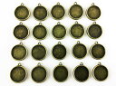 \本日P最大10倍/【当店買い回りで】 ミール皿 丸 内径15mm 金古美 20枚 アンティークゴールド レジン台座 まる レジンパーツ レジン封入 アクセサ...