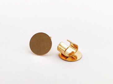 セッティング　台座　8mm　ゴールド　KC金　40個　留め具　留め金具付き　ヘアゴム　ブレスレット　パーツ　アクセサリー 金具　AP0907