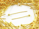 【本日まとめ買い割引クーポン発行中】 丸ピン ゴールド 16mm 約300本 アクセサリー金具 丸カン 9ピン Tピン 基礎パーツ ビーズ金具 パール金具 ピン...