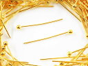 【本日まとめ買い割引クーポン発行中】 丸ピン ゴールド 18mm 約300本 アクセサリー金具 丸カン 9ピン Tピン 基礎パーツ ビーズ金具 パール金具 ピン...