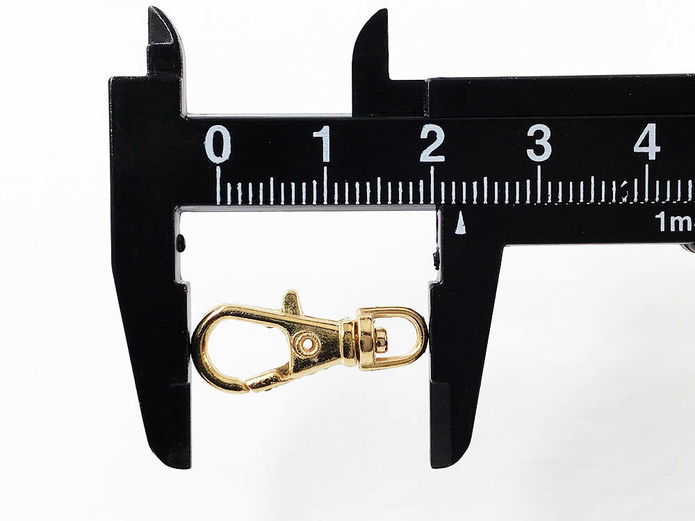 ナスカン　23mm　特小　10個　ゴールド　キーホルダー　ストラップ　パーツ　回転カン　フック　金具　AP1126
