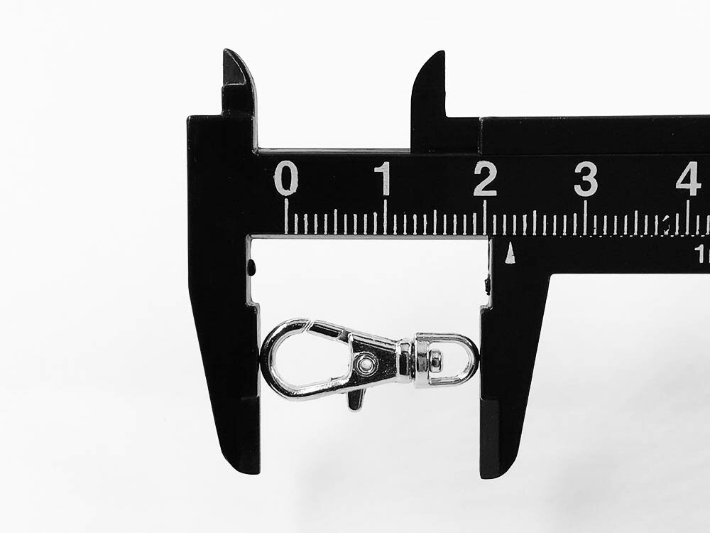 ナスカン　23mm　特小　10個　シルバー　キーホルダー　ストラップ　パーツ　回転カン　フック　金具　AP1127