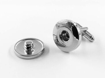 カフス 金具 カフスボタン パーツ シルバー 本体10個 台座20個 セット カフリンクス ボタン金具 手芸 アクセサリーパーツ AP1234