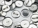 ブローチピン 35mm 台座付き 50個 シルバー ブローチパーツ ブローチ金具 ピンブローチ アクセサリー金具 アクセサリーパーツ ハンドメイドパーツ （AP0459）