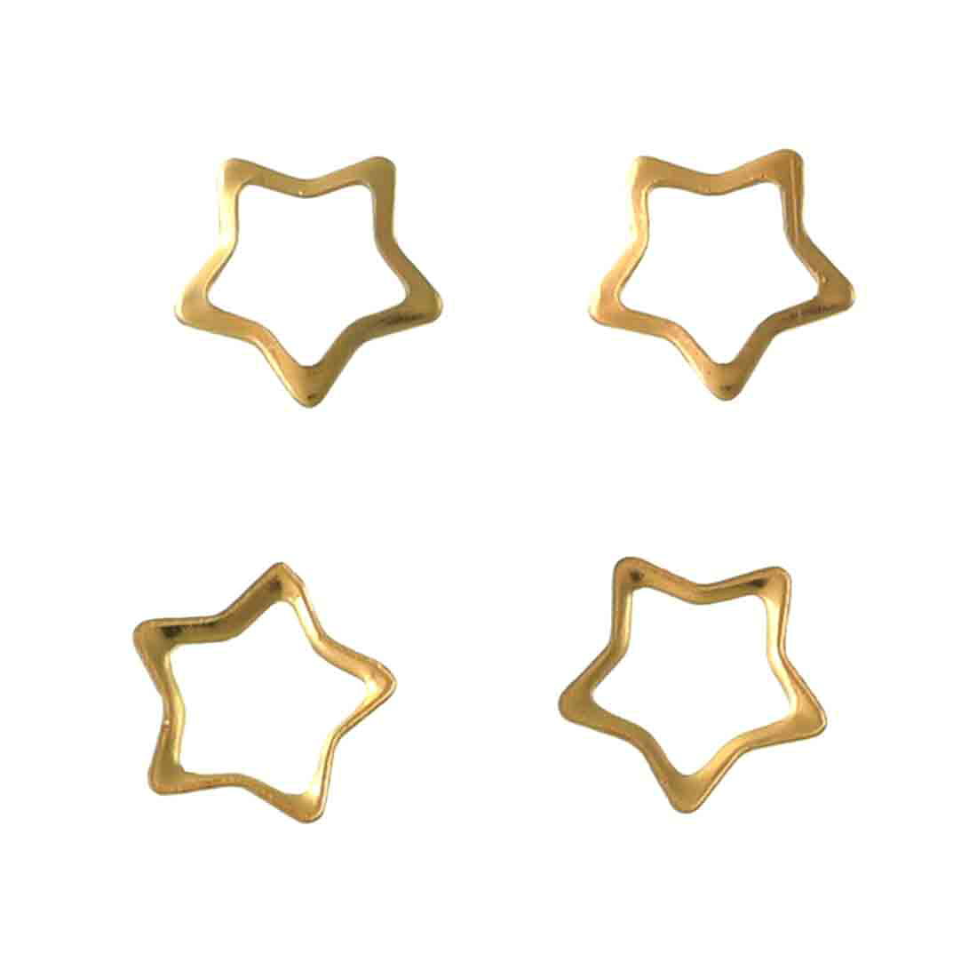 【2点以上まとめ買いで得得】 透かしパーツ　星　小さめ　フレームパーツ　スター...