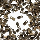 \本日ポイント5倍/【まとめ買いがお得】 紐留め カシメ 金具 アンティーク 2mm 300個 金古美 小さめ ヒモ留め 紐止め エンドパーツ 留め金具 紐先 ...
