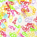 【本日まとめ買い割引クーポン発行中】 チャーム 数字 ビーズ ミックス カラフル 半透明 300個 セット カン付き アクセサリー ナンバー パーツ ハンドメイ...