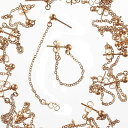 \本日P最大10倍/【当店買い回りで】 ピアス パーツ ゴールド 丸玉 4mm 20個 KC金 キャッチ カン付き チェーン付 アクセサリー 金具 AP2830