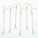 \本日P最大10倍/【当店買い回りで】 ピアス フック パーツ ゴールド KC金 40個 バチカン チェーン付 アクセサリー 金具 ハンドメイド 手芸 AP2843