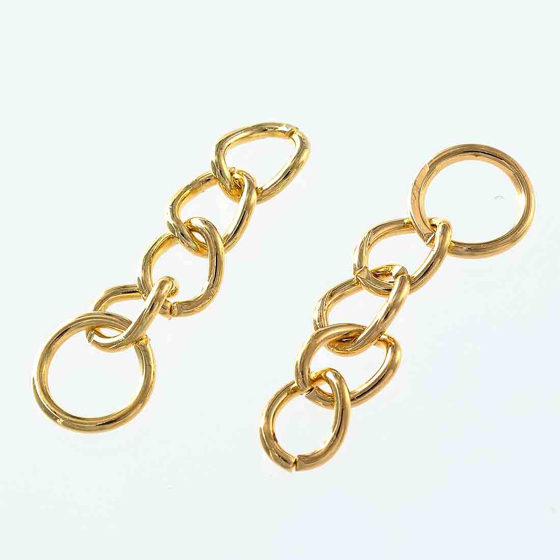 【2点以上まとめ買いで得得】 キーホルダー　チェーン　金具　パーツ　ゴールド　5...