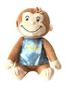 おさるのジョージ ぬいぐるみ おさる 30cm 刺繍 エプロン 取り外し可能 キュリアスジョージ CURIOUS GEORGE Plush Toy おもちゃ 映画 プレゼント 誕生日 クリスマス おさるさん モンキー