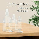 スプレーボトル アルコール対応 10個セット 小分けボトル 100ml/50ml 詰替ボトル スプレー容器 詰替え容器 ボトル 小分け お出かけ用
