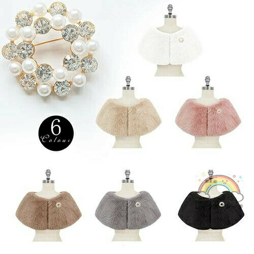 ボレロ 6色 ファー パーティードレス ショール コート マント ケープ ワンピース 結婚式 二次会 披露宴 演奏会 発表会 お呼ばれ 女子会 同窓会 フォーマル カーディガン ウェディング パーティー あったか ふわふわ 秋 冬