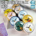 ★期間限定2500-1880円★ミニ時計 壁掛け時計 静音 おしゃれ 掛け時計 かべ掛け時計 軽量 壁掛け かべ掛け時計 かわいい 音がしない 見やすい 軽い シンプル アナログ オシャレ ステップムーブメント 設置簡単 正確性高い 浴室用 鏡 吸盤
