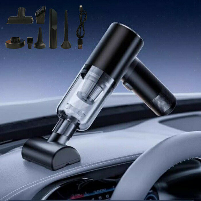 ハンディクリーナー 車用掃除機 コードレス クリーナー 車内クリーナー 絨毯クリーナー カークリーナー 小型 軽量 お手入れ簡単 13000Pa ンパクト 36...