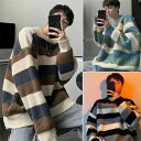 ニットセーター メンズ レディース トップス 秋冬 長袖 防寒 インナー 秋 秋服 冬 冬服 お兄系 シンプル 防寒着 大きいサイズあり 厚手 ゆったり ルーム...