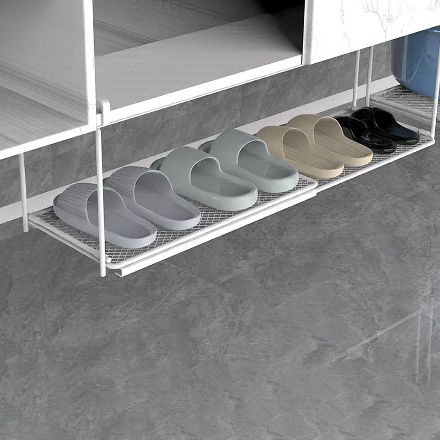 吊り下げ棚 吊り戸棚下ラック スリム 掛け式 折り畳み式 伸縮ラック 省スペース キッチン 伸縮式 吊戸..