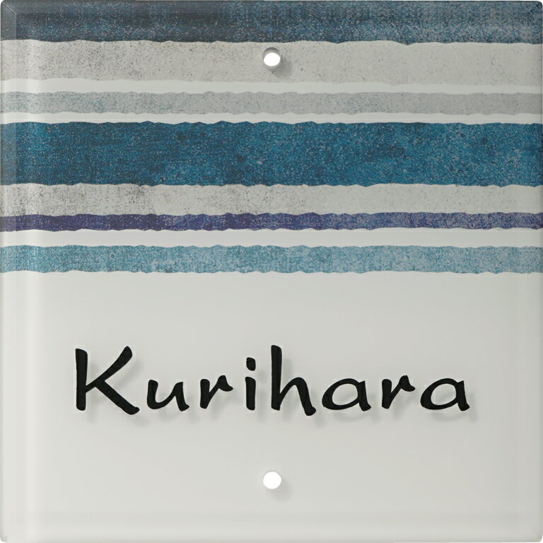 門柱専用表札　表札シミュレーション　アクリル