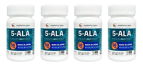 【ネオファーマジャパン】4本 セット 5-ALA 50mg アミノ酸 5-アミノレブリン酸 配合 サプリ サプリメント 60粒 （60日分） 日本製