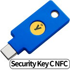 Yubico ユビキー FIDO セキュリティキー ?Y-400 YubiKey C NFC 2要素認証キー USB NFC FIDO U2F FIDO2 USB Cポート NFC 2ファクター認証 いたずら防止 2段階認証 高耐久性 耐衝撃性 防水 輸入品