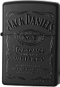 Zippo Windproof Black Matte Lighter With Black Jack Daniels ブラックマット　ジャックダニエル　ジッポ　[輸入品]