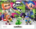 アミーボ スプラトゥーン 3体セット 3種 フィギュア インクガール ガール インクボーイ ボーイ イカ Amiibo Splatoon Series 3-Pack amiibo 輸入品の商品画像