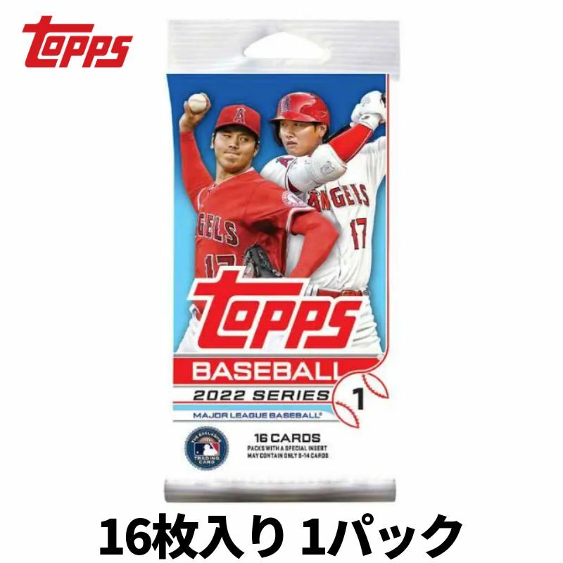トップス シリーズ1 2022 ベースボール メジャーリーグ カード 大谷翔平 MLB Topps Series 1 Baseball Retail Box 16枚入り 1パック 輸入品
