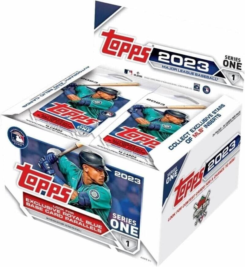 トップス 2023 シリーズ1 ベースボール メジャーリーグ カード 大谷翔平 MLB Topps Series 1 Baseball Retail Box 16枚入り 24パック BOX 輸入品