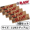 RAW ロウ クラシック CLASSIC ミディアム 1 1/4 (76mm) ペーパー 50枚入り たばこ 手巻きたばこ ペーパー 巻き紙 紙 巻たばこ 5個