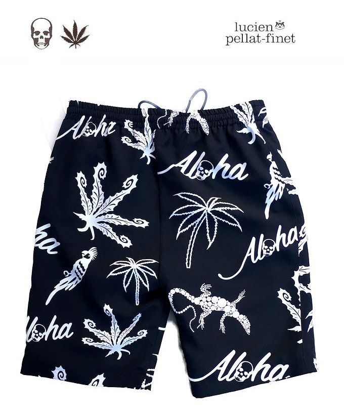 ルシアンペラフィネ　アロハショーツ　ショートパンツ　春夏　ハーフパンツ　短パン　メンズ　Lucien pellat-finet　シーズンクリアランス